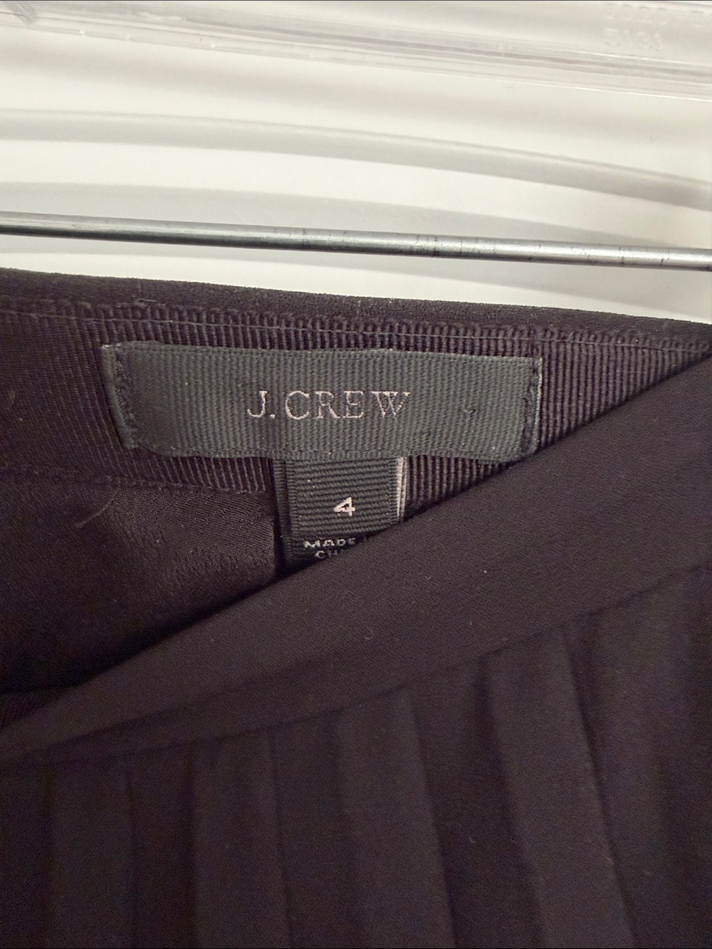 J. Crew Black Pleated Midi Skirt - Picture 2 of 4